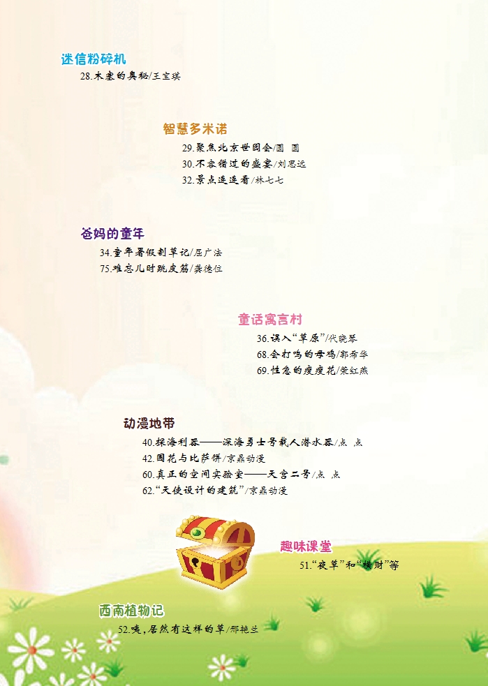 《少兒科技》2019年7-8期目錄
